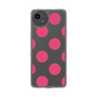スリムプロテクションケース［ シンプルドット - Pink ］