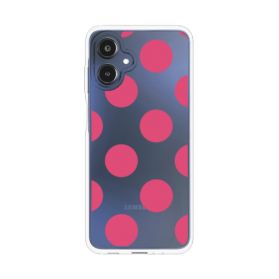 スリムプロテクションケース［ シンプルドット - Pink ］