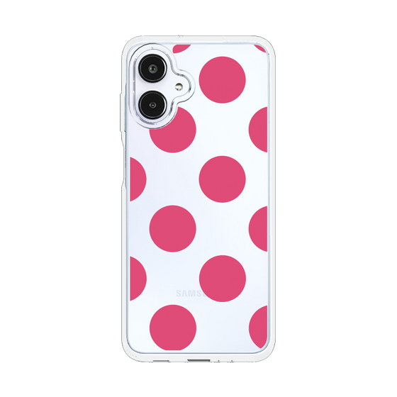 スリムプロテクションケース［ シンプルドット - Pink ］