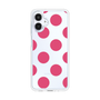 スリムプロテクションケース［ シンプルドット - Pink ］
