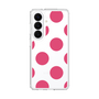 スリムプロテクションケース［ シンプルドット - Pink ］