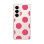 スリムプロテクションケース［ シンプルドット - Pink ］