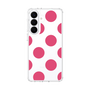 スリムプロテクションケース［ シンプルドット - Pink ］