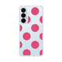 スリムプロテクションケース［ シンプルドット - Pink ］