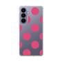 スリムプロテクションケース［ シンプルドット - Pink ］
