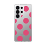 スリムプロテクションケース［ シンプルドット - Pink ］