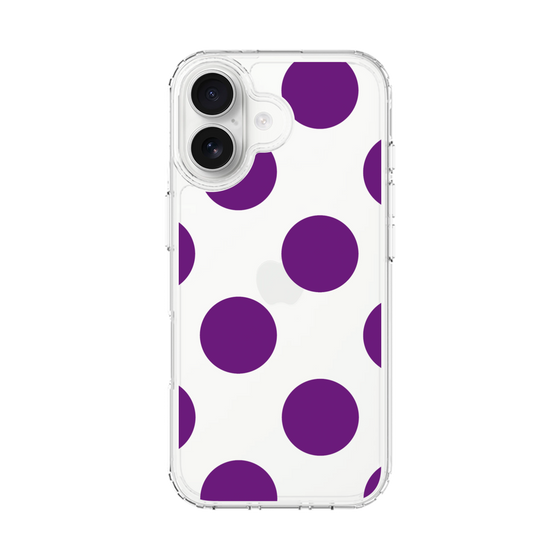 スリムプロテクションケース［ シンプルドット - Purple ］