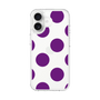 スリムプロテクションケース［ シンプルドット - Purple ］