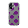 スリムプロテクションケース［ シンプルドット - Purple ］