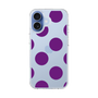 スリムプロテクションケース［ シンプルドット - Purple ］