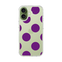 スリムプロテクションケース［ シンプルドット - Purple ］