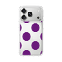 スリムプロテクションケース［ シンプルドット - Purple ］