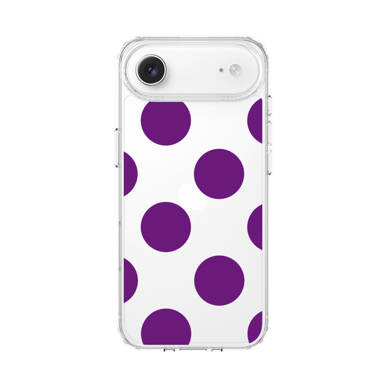 スリムプロテクションケース［ シンプルドット - Purple ］