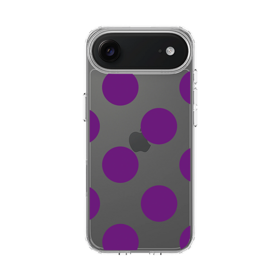 スリムプロテクションケース［ シンプルドット - Purple ］