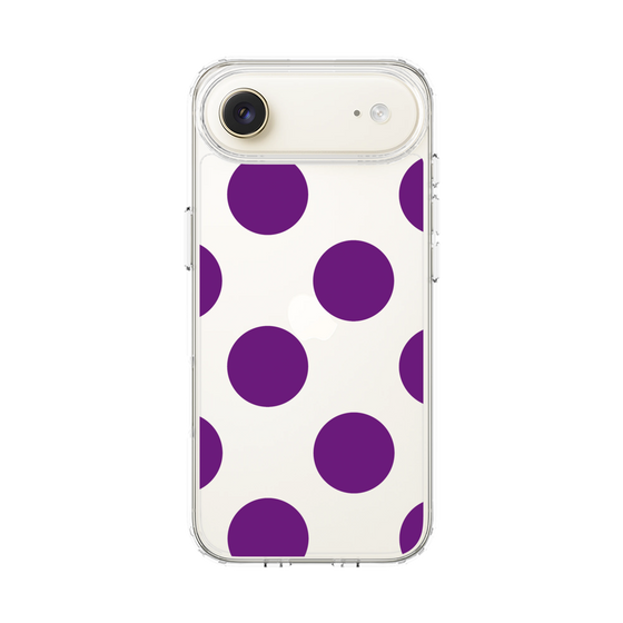 スリムプロテクションケース［ シンプルドット - Purple ］