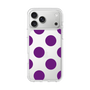 スリムプロテクションケース［ シンプルドット - Purple ］