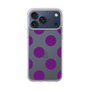 スリムプロテクションケース［ シンプルドット - Purple ］
