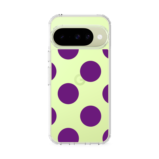 スリムプロテクションケース［ シンプルドット - Purple ］