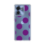 スリムプロテクションケース［ シンプルドット - Purple ］