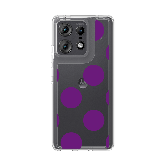 スリムプロテクションケース［ シンプルドット - Purple ］