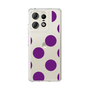 スリムプロテクションケース［ シンプルドット - Purple ］
