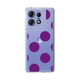 スリムプロテクションケース［ シンプルドット - Purple ］