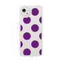 スリムプロテクションケース［ シンプルドット - Purple ］