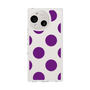 スリムプロテクションケース［ シンプルドット - Purple ］
