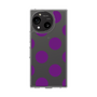 スリムプロテクションケース［ シンプルドット - Purple ］