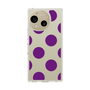 スリムプロテクションケース［ シンプルドット - Purple ］