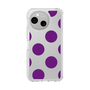 スリムプロテクションケース［ シンプルドット - Purple ］