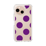 スリムプロテクションケース［ シンプルドット - Purple ］