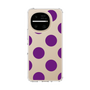 スリムプロテクションケース［ シンプルドット - Purple ］