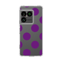 スリムプロテクションケース［ シンプルドット - Purple ］