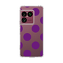 スリムプロテクションケース［ シンプルドット - Purple ］