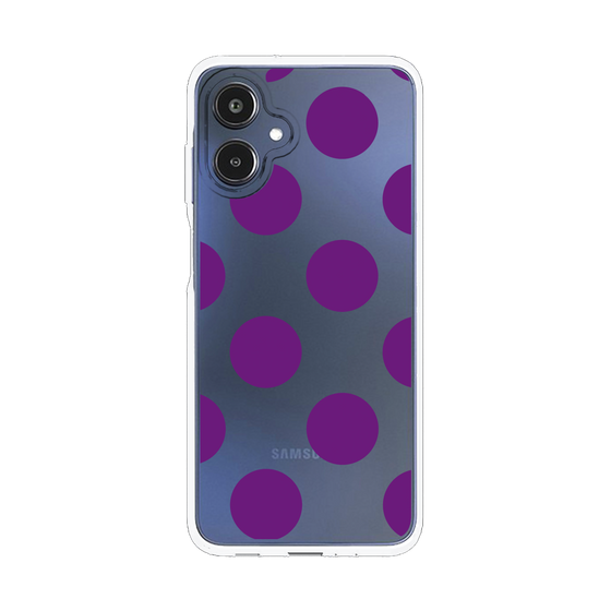 スリムプロテクションケース［ シンプルドット - Purple ］
