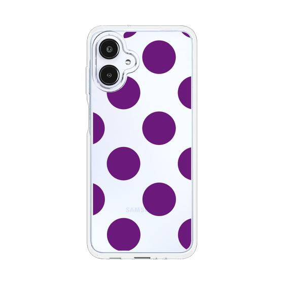 スリムプロテクションケース［ シンプルドット - Purple ］