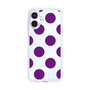 スリムプロテクションケース［ シンプルドット - Purple ］