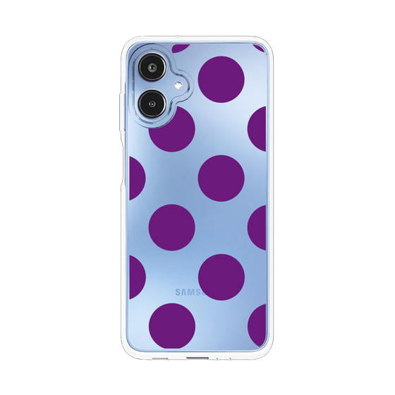 スリムプロテクションケース［ シンプルドット - Purple ］
