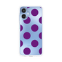 スリムプロテクションケース［ シンプルドット - Purple ］