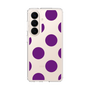 スリムプロテクションケース［ シンプルドット - Purple ］