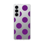 スリムプロテクションケース［ シンプルドット - Purple ］