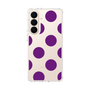 スリムプロテクションケース［ シンプルドット - Purple ］
