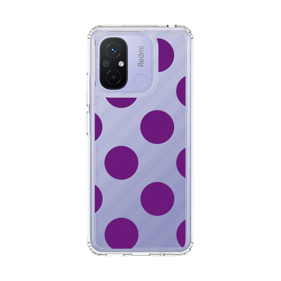 スリムプロテクションケース［ シンプルドット - Purple ］