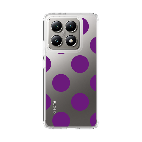 スリムプロテクションケース［ シンプルドット - Purple ］