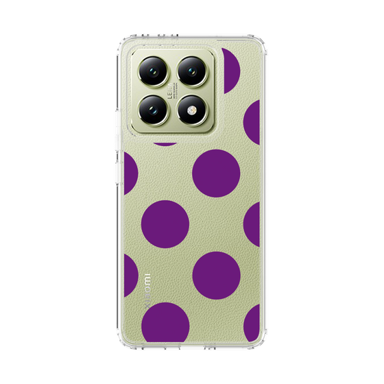 スリムプロテクションケース［ シンプルドット - Purple ］