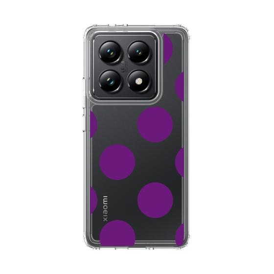 スリムプロテクションケース［ シンプルドット - Purple ］