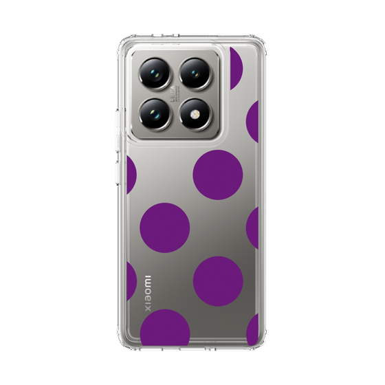 スリムプロテクションケース［ シンプルドット - Purple ］