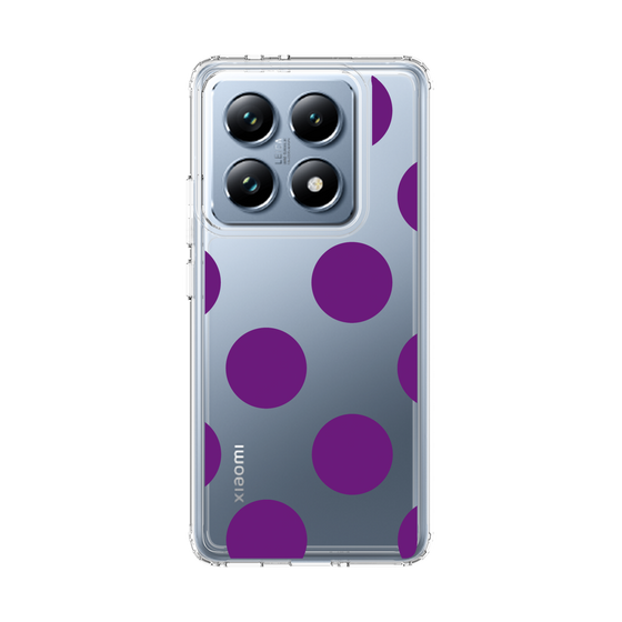 スリムプロテクションケース［ シンプルドット - Purple ］