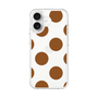 スリムプロテクションケース［ シンプルドット - Brown ］